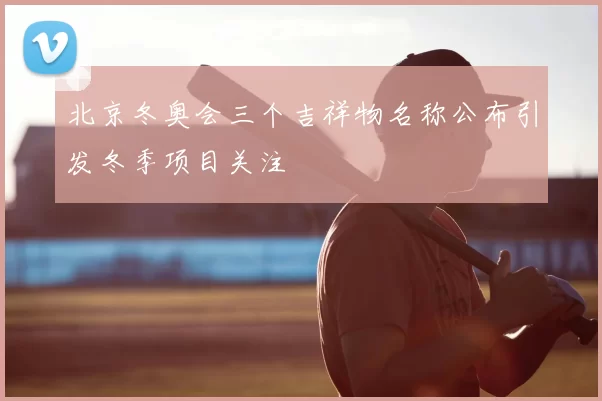 北京冬奥会三个吉祥物名称公布引发冬季项目关注